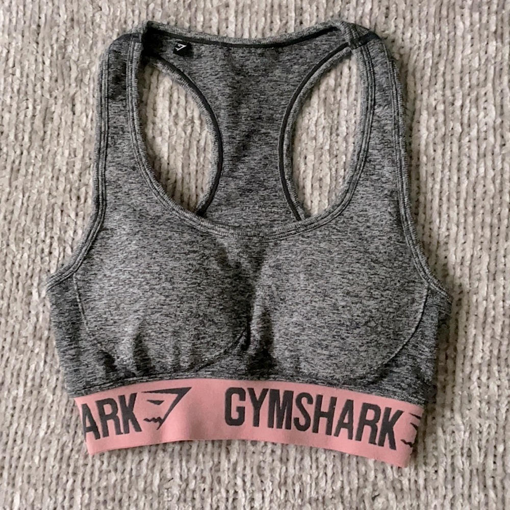 Gymshark grey flex sports bra